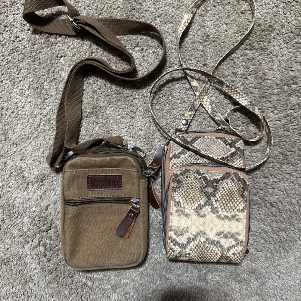 Crossbody phone wallet bag lot of 2